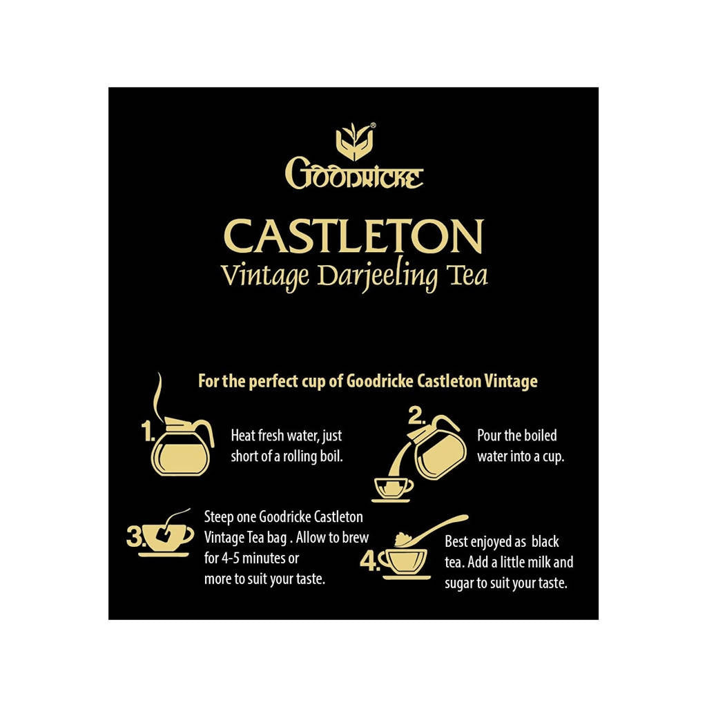 Goodricke Castleton Vintage Darjeeling Tea Bags | Grocsy