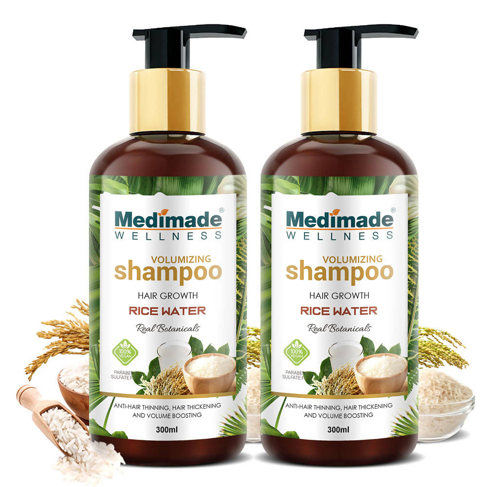 Medimade Wellness Volumizing Hair Growth Rice Water Shampoo | Grocsy