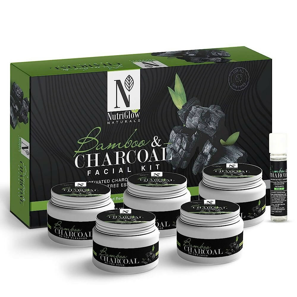 NutriGlow Natural’s Bamboo Charcoal Facial Kit | Grocsy