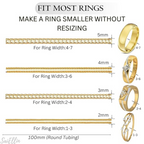 Saiellin Ring Size Adjuster For Loose Rings - Gold | Grocsy