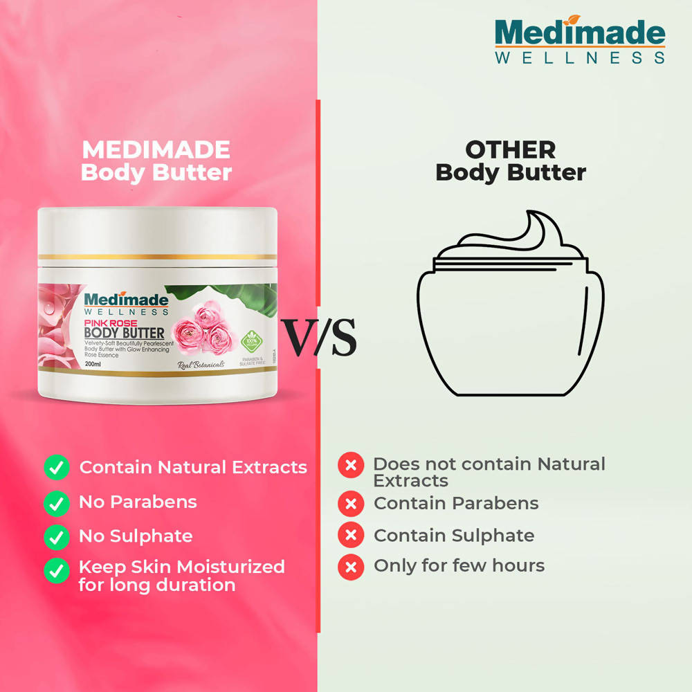 Medimade Wellness Pink Rose Body Butter | Grocsy