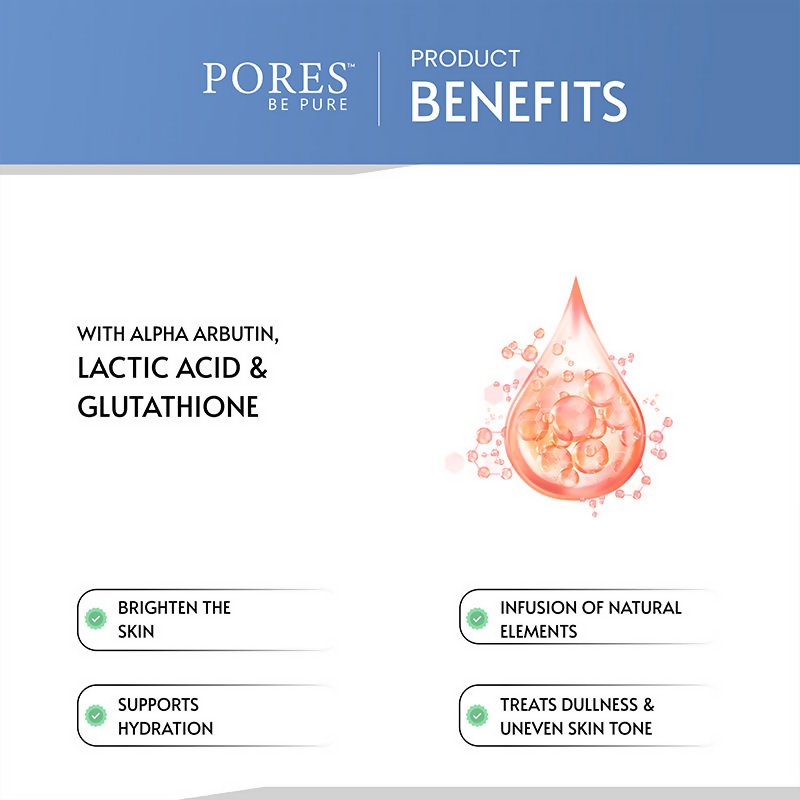 Pores Be Pure Skin Brightening & Exfoliating Face Toner | Grocsy