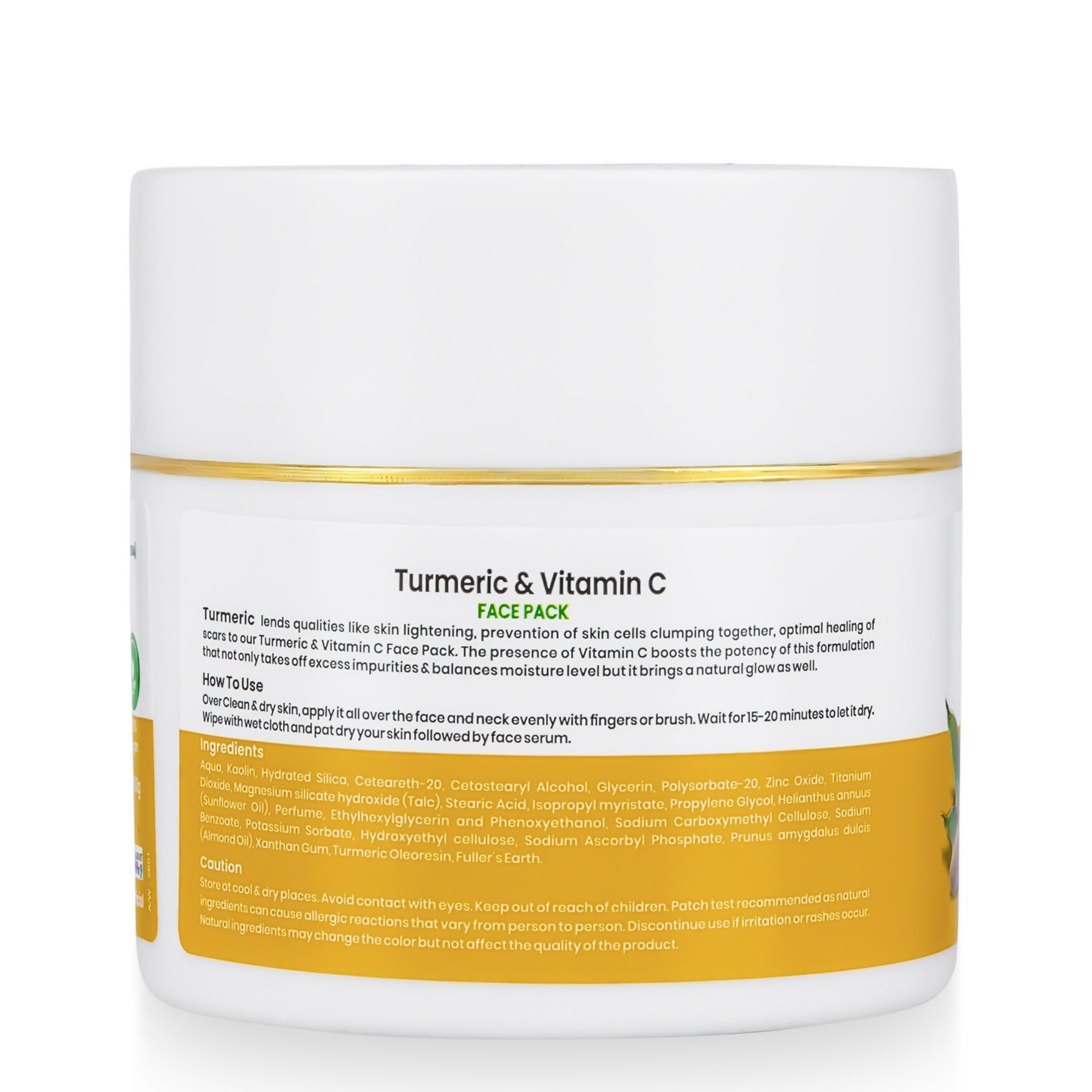 VI-JOHN Prakritik Vitamin C & Turmeric Face Pack Fades Dark Spots, 100% Natural Bio Actives | Grocsy