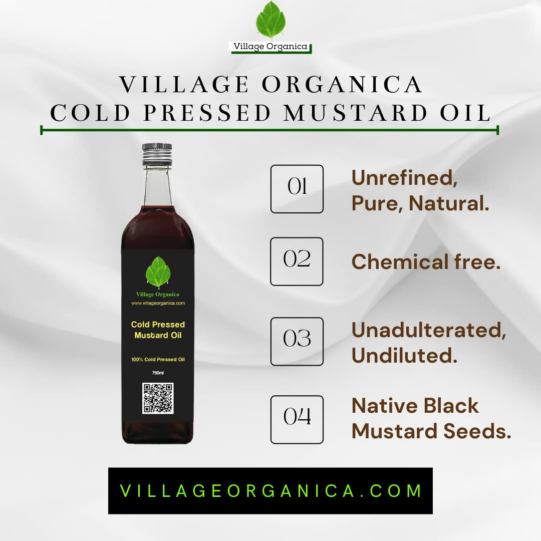 Village-Organica Cold Pressed Neem Oil | Grocsy