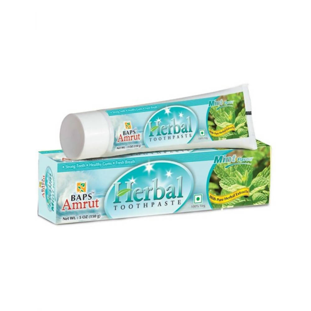 Baps Amrut Herbal Toothpaste Mint Flavour | Grocsy