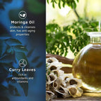 Ustraa Moringa and Curry Leaves Ayurvedic Cold Pressed Oil | Grocsy