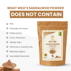 Wild Organic Sandalwood Powder for Skin Brightening Face And Body Pack | Grocsy