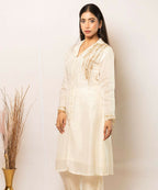 Timaraa Ivory Lumina Silk Co-Ord Set | Grocsy