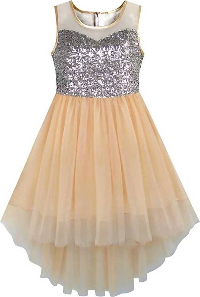 Asmaani Baby Girl's Satin Midi Length Frock (AS-DRESS-22121) | Grocsy