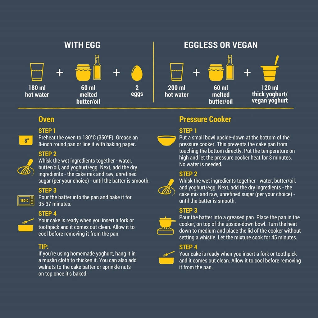 Slurrp Farm Velvety Vanilla Millet Cake Mix | Grocsy