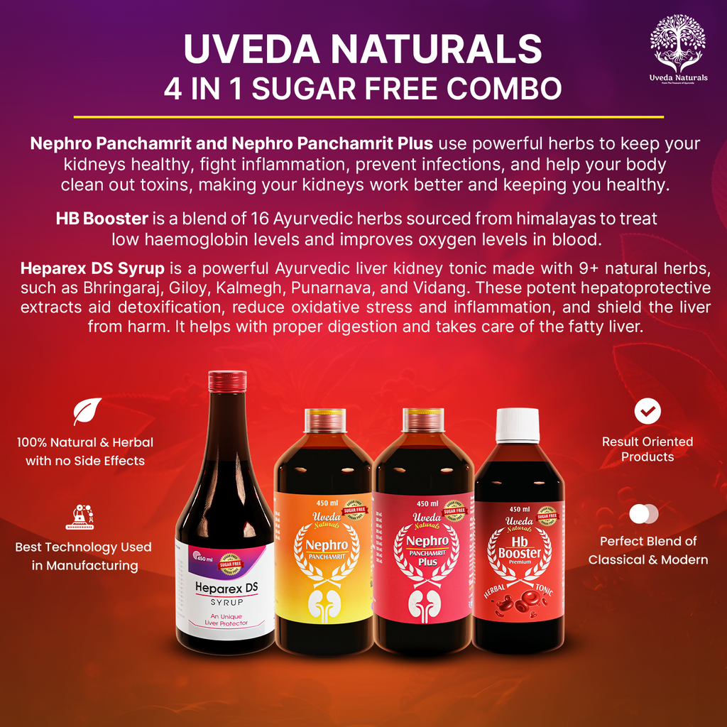 Uveda Naturals 4-in-1 Sugar Free Combo