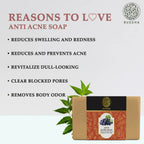 Buddha Natural Anti Acne Soap - Fights Acne Pimple, Breakouts, Blemish, Blackheads | Grocsy