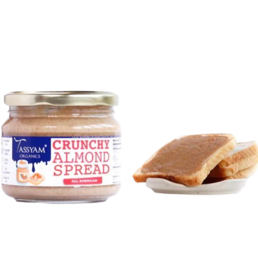 Tassyam Organics Crunchy Almond Butter | Grocsy