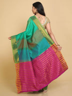 Kalamandir Ikkat Print Multi Color Uppada Party Wear Saree | Grocsy