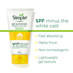 Simple Kind to Skin Gel Sunscreen SPF 50 PA++++ | Grocsy