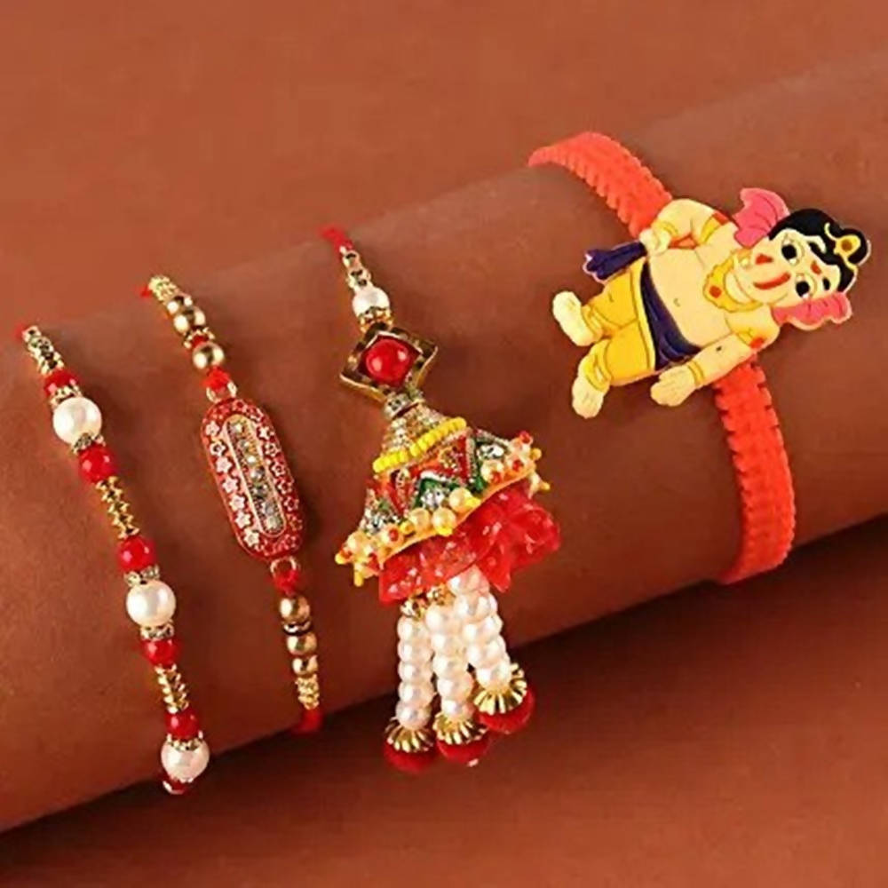 Designer Family Rakhi Set | Grocsy