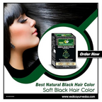 VedicAyurveda Natural Henna hair color Soft Black | Grocsy