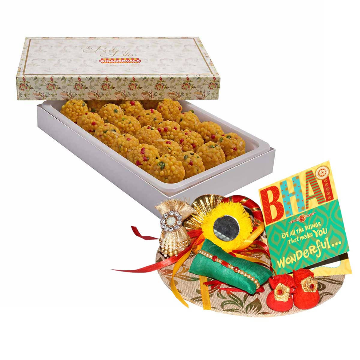 Bikanervala Laddu Bikaneri Rakhi Gift | Grocsy