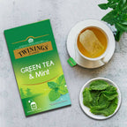 Twinings Green Tea & Mint Teabags | Grocsy