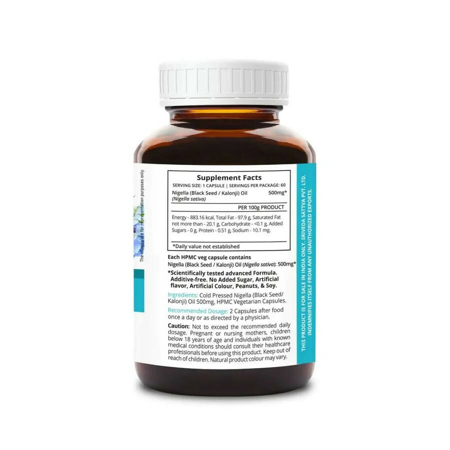 Sri Sri Tattva Supasupp Nigella Oil Capsules | Grocsy