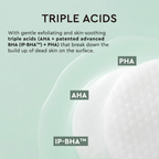 The Face Shop Tea Tree Toner Pads For Acne & Oily Skin With AHA, Ip BHA, PHA & Hyaluronic Acid | Grocsy