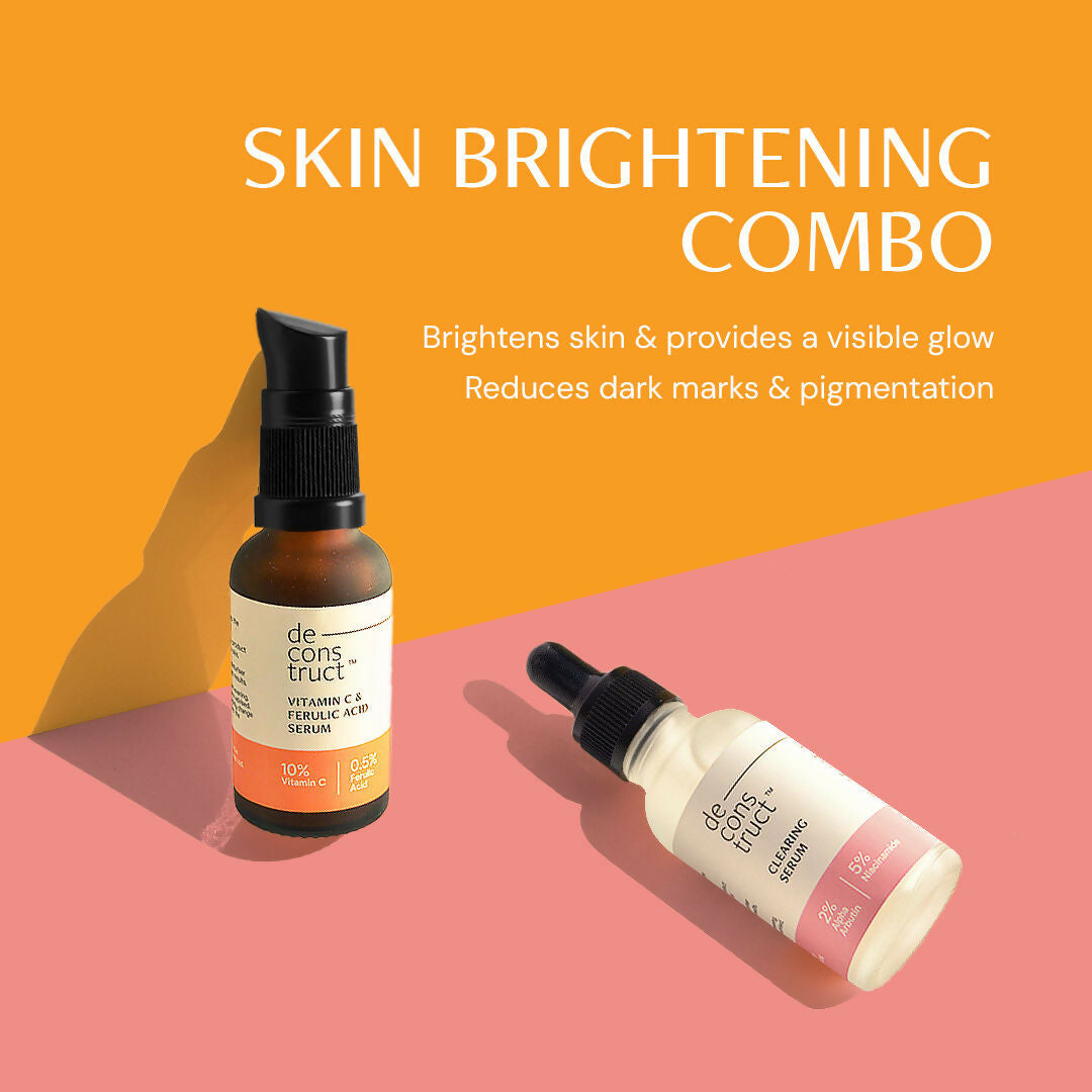 Deconstruct Brightening Duo - Vitamin C Serum + Clearing Serum | Grocsy