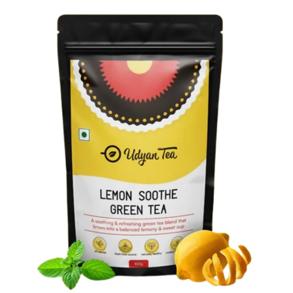 Udyan Tea Lemon Soothe Green Tea | Grocsy