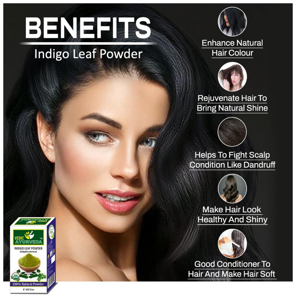 VedicAyurveda Indigo Leaf Powder | Grocsy