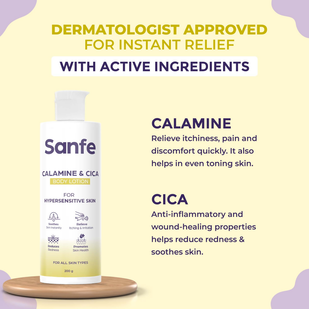 Sanfe Calamine & Cica Body Lotion | Grocsy