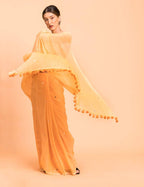 Suta Yellow Embellished Sequinned Pure Cotton Saree | Grocsy