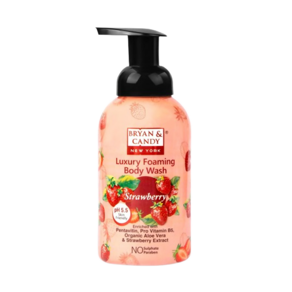 Bryan & Candy Luxury Foaming Body Wash - Strawberry | Grocsy