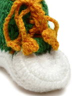 Chutput Kids Woollen Hand Knitted Cassual Detailed Booties - Green | Grocsy