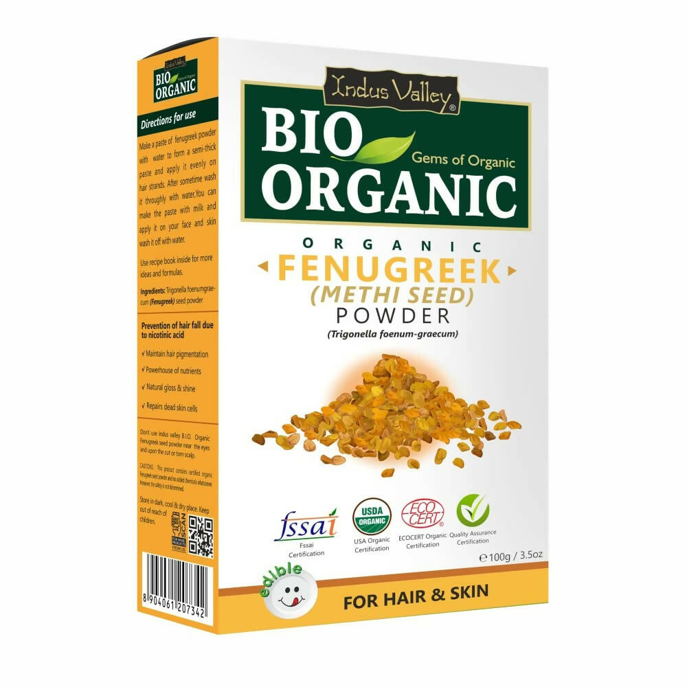 Indus Valley Bio Organic Fenugreek (Methi Seed) Powder | Grocsy