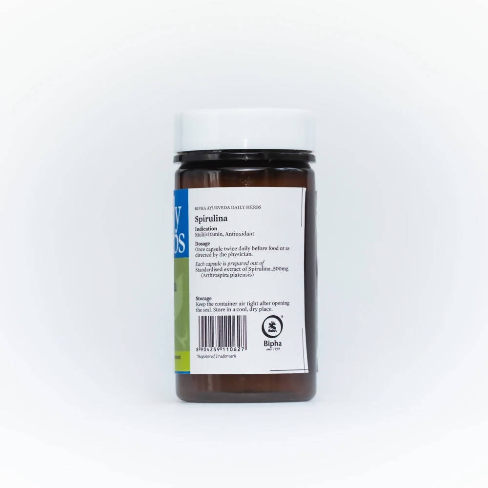Bipha Ayurveda Daily Herbs Sprirulina Capsules | Grocsy