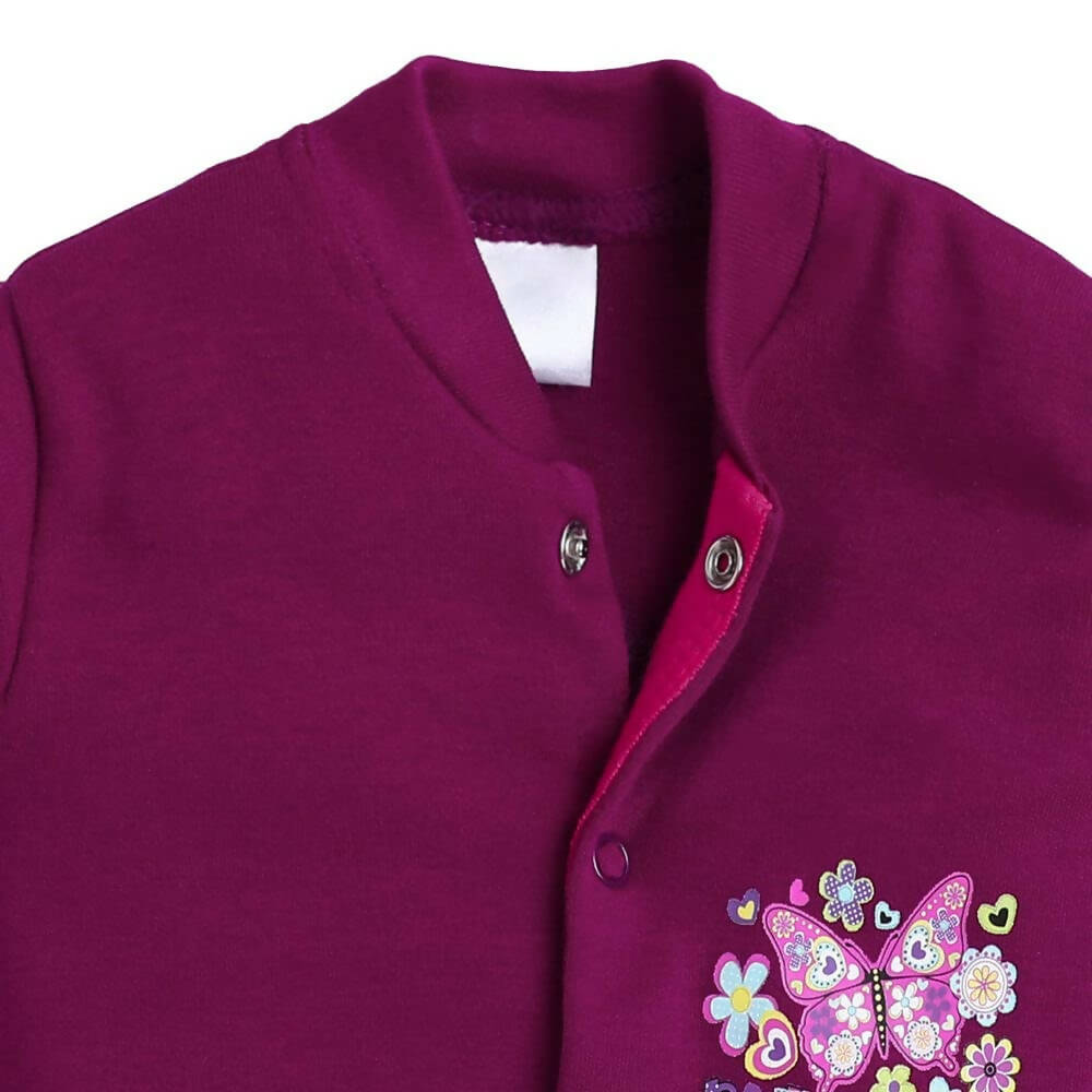 Daddy - G Rompers/Sleepsuits/Jumpsuit /Night Suits for New Born Babies - Purple | Grocsy