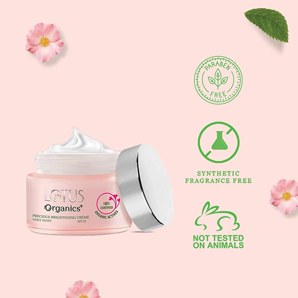 Lotus Organics+ Precious Brightening Creme SPF 20 | Grocsy