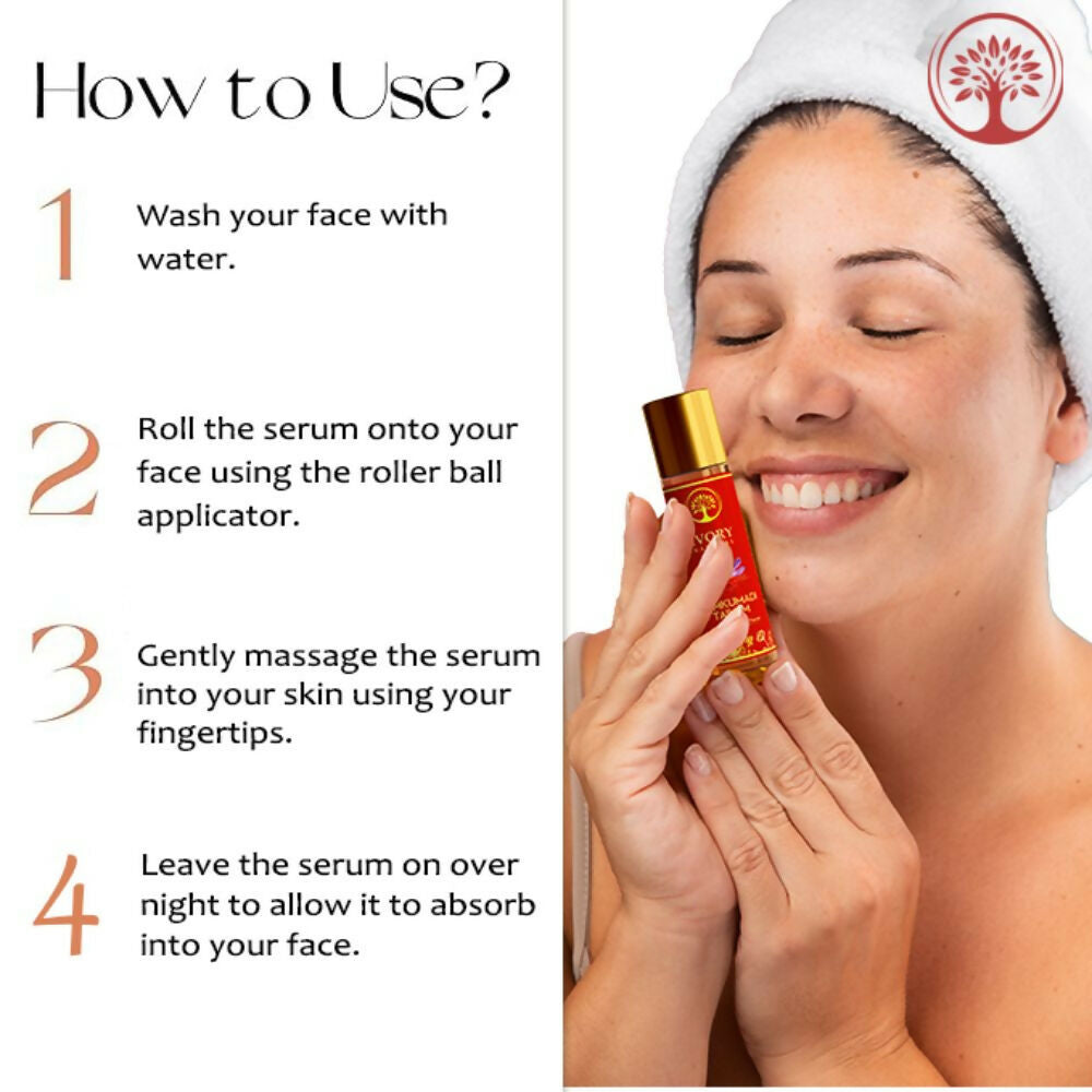 Ivory Natural Kumkumadi Tailam Face Oil - Saffron And Lotus Essence For Skin Revitalization | Grocsy
