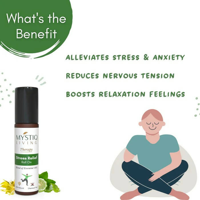 Mystiq Living Therapy Stress Relief Roll On | Grocsy