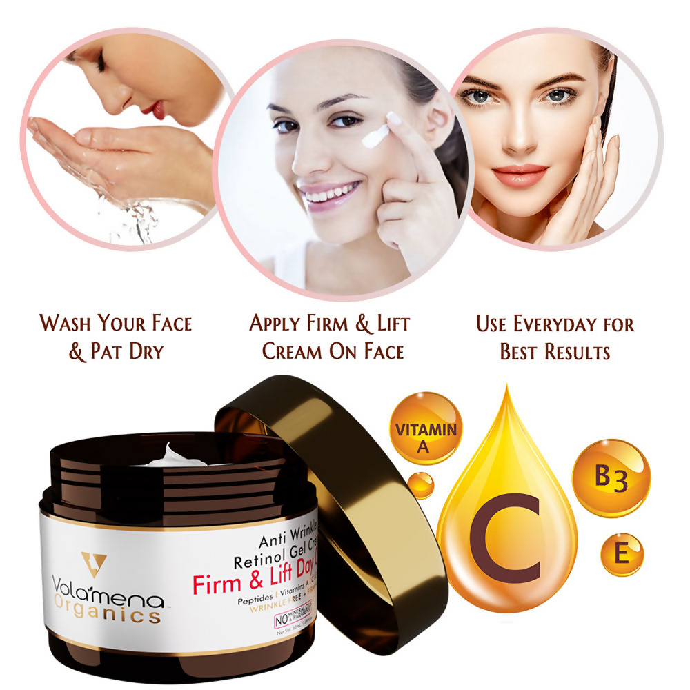 Volamena Anti Wrinkle Retinol Gel Lift and Firm Day Cream | Grocsy
