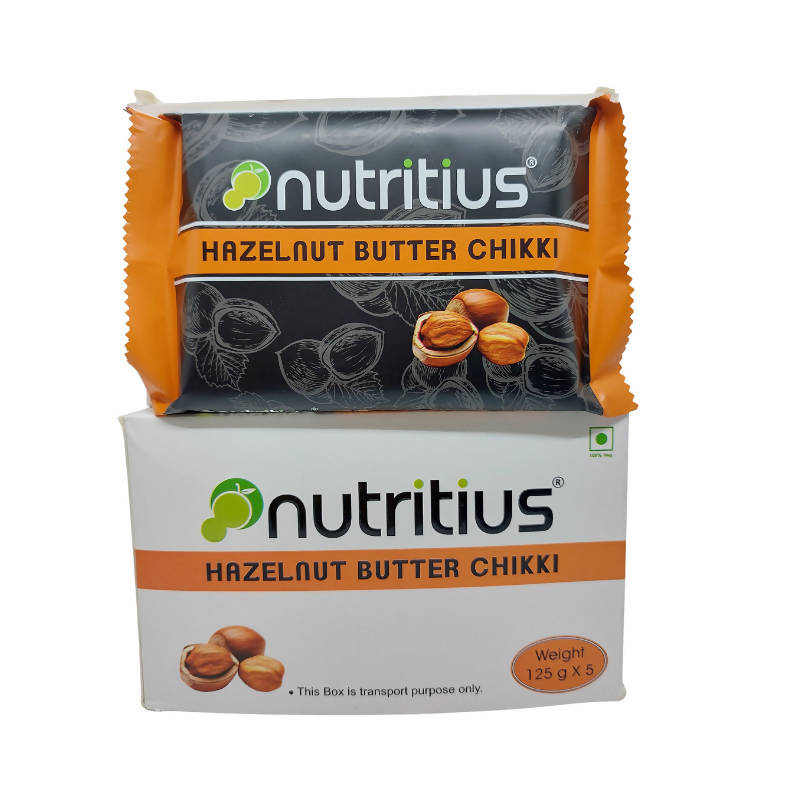 Nutritius Hazelnut Peanut Chikki | Grocsy