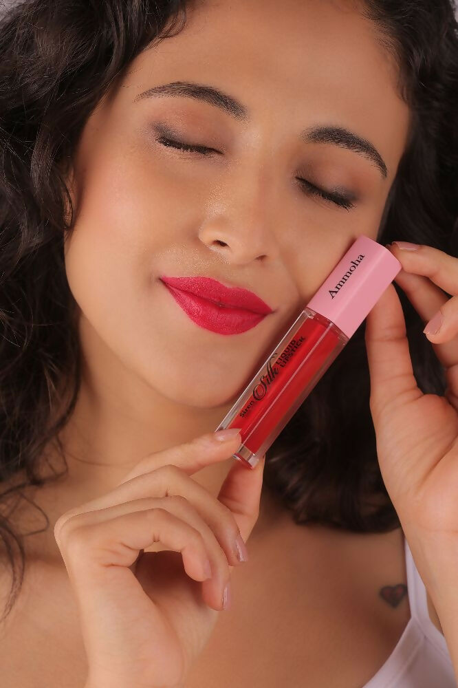 Ammoha Cosmetics Long-Lasting, Matte-Finished Happy Hibiscus Color Liquid Lipstick | Grocsy