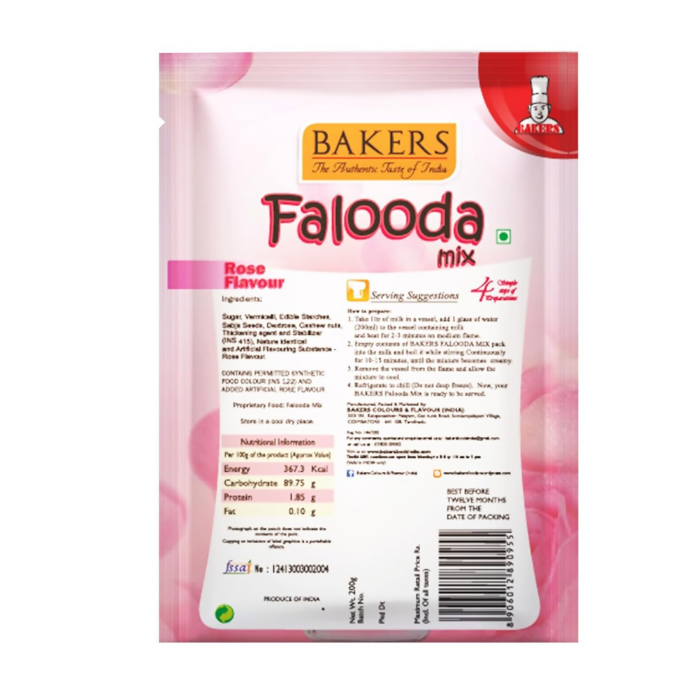 BAKERS Rose Flavored Falooda Mix | Grocsy