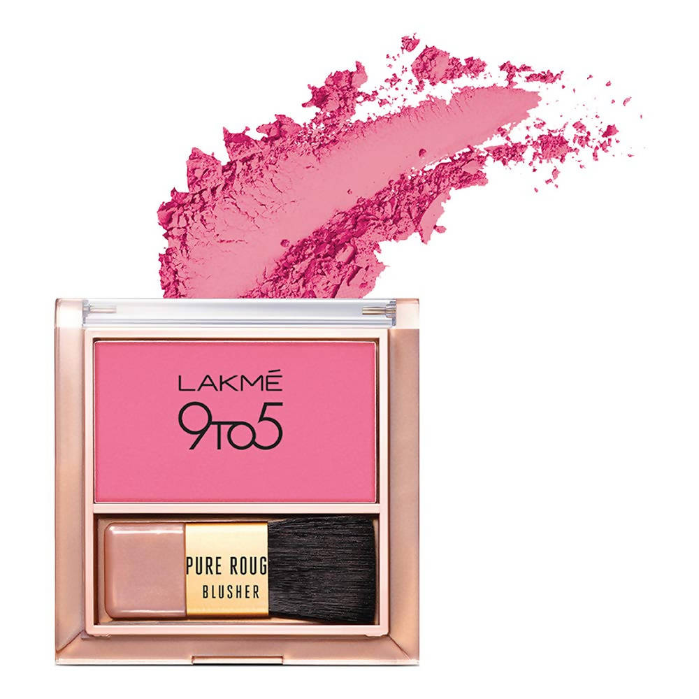 Lakme 9To5 Pure Rouge Blusher - Pretty Pink | Grocsy