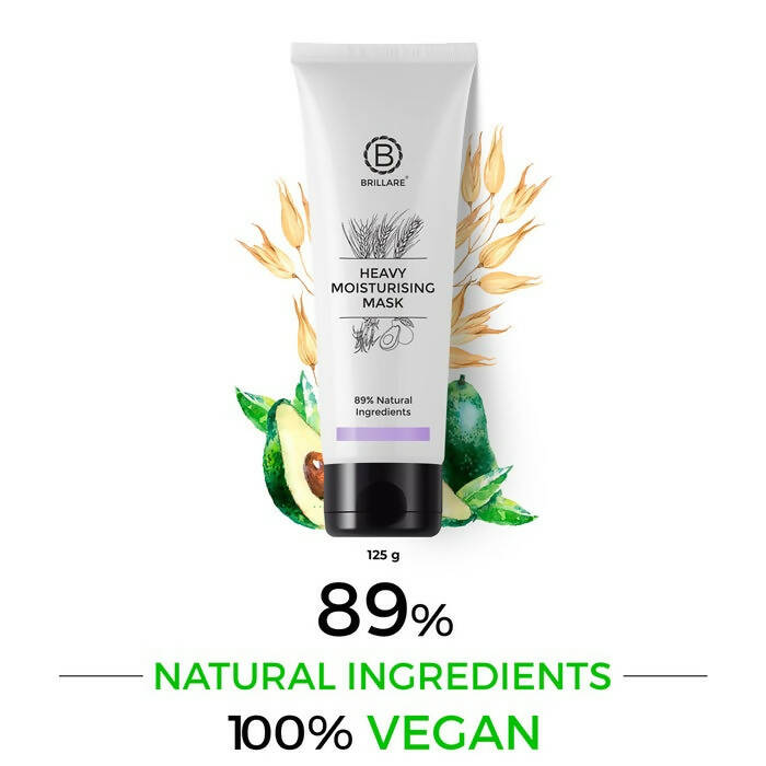 Brillare Heavy Moisturising Hair Mask, Natural Conditioner for Dry and Frizzy Hair | Grocsy