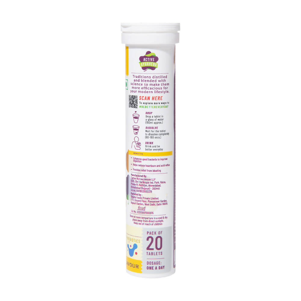 Panchamrit Gut Health Effervescent Tablets-Zest Lemon Flavor | Grocsy