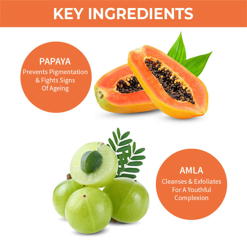 Nykaa Naturals Papaya & Amla Face Wash for Anti-Pigmentation | Grocsy