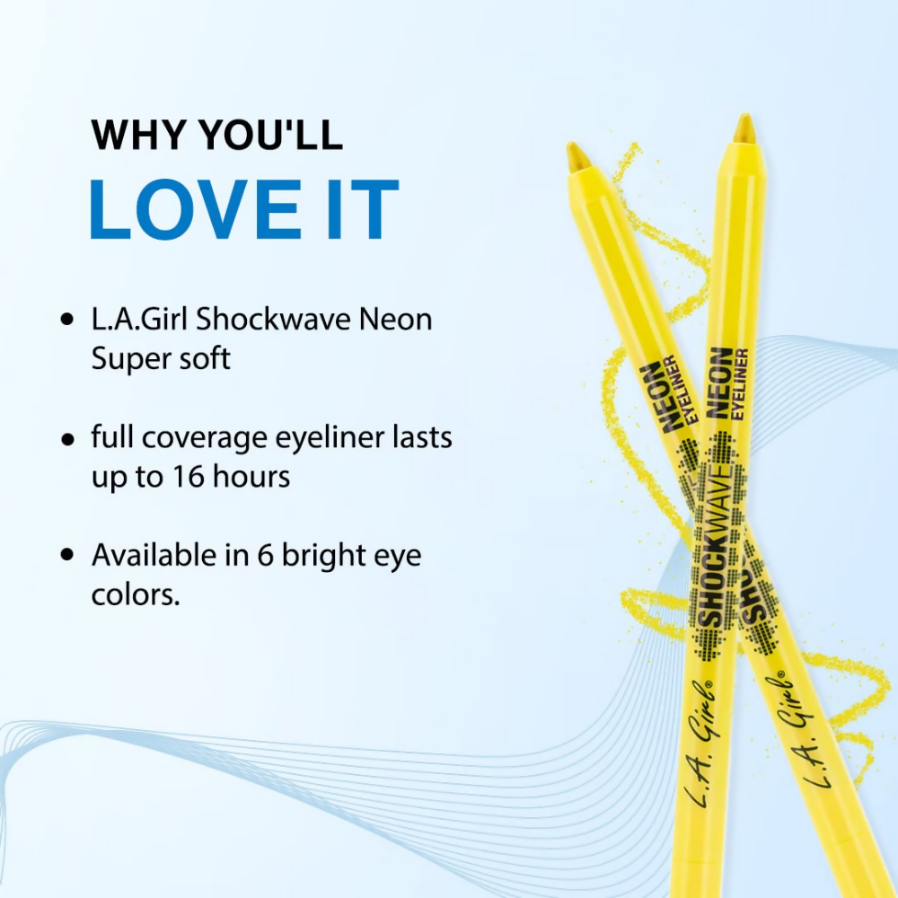 L.A Girl Shockwave Neon Eye Liner - Screamin Yellow | Grocsy