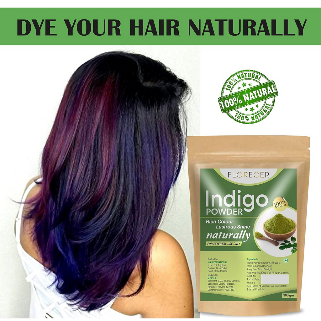 Florecer Organic Indigo Powder For Hair | Grocsy