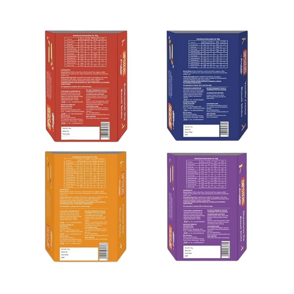 Snackible Assorted Mini Dipsters Combo | Grocsy