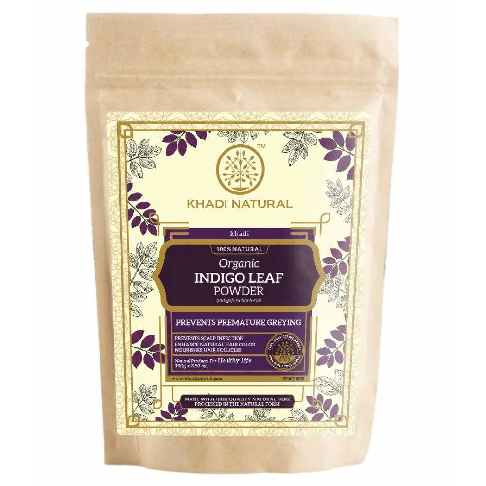 Khadi Natural Indigo Leaf Powder | Grocsy